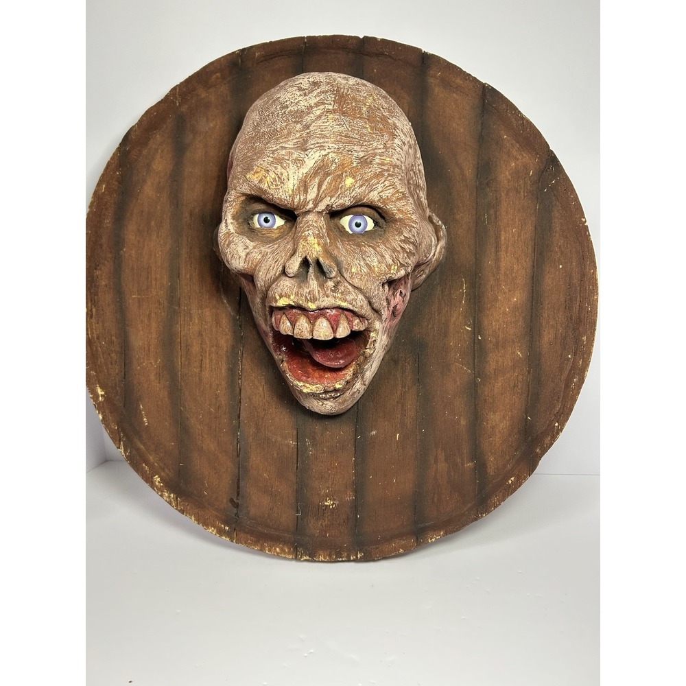 Gag Studios Head‎ Plaque Rare Spirit Halloween GEMMY Morbid 1990s VTG